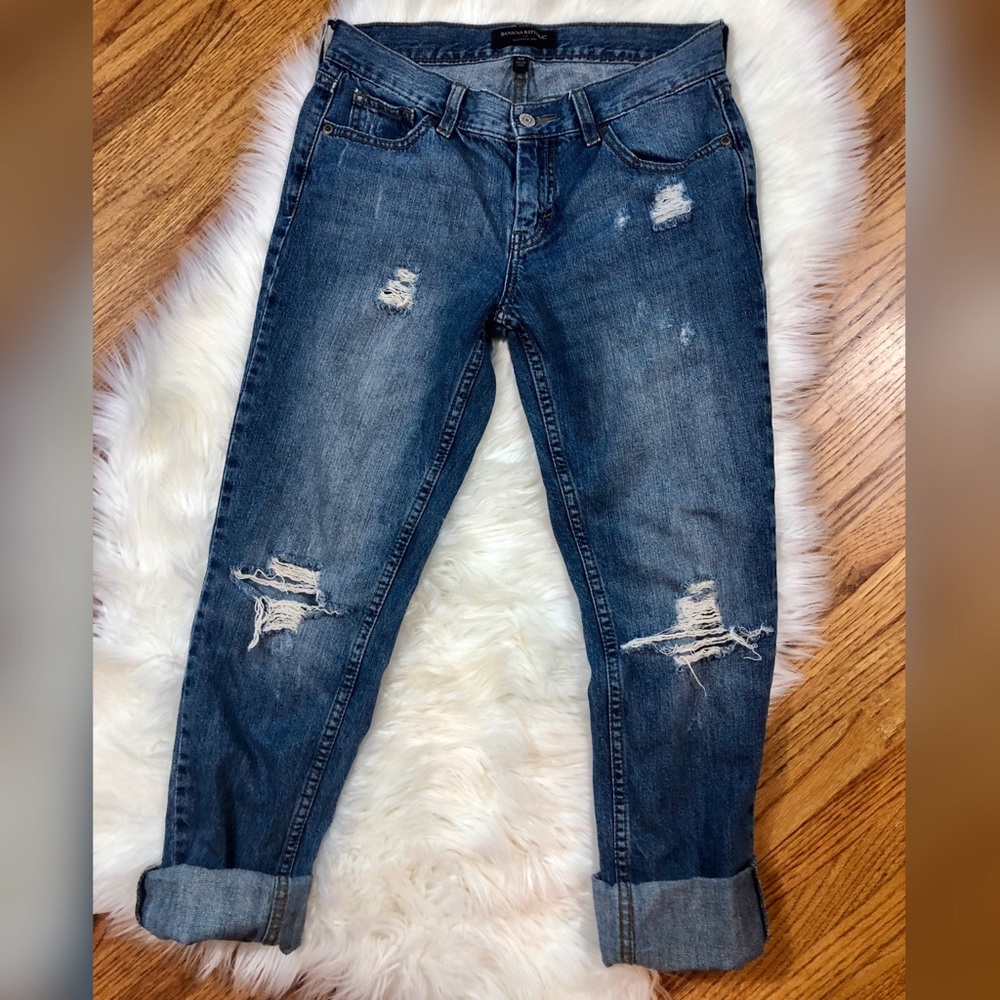 Destroyed Boyfriend Banana Republic Jeans